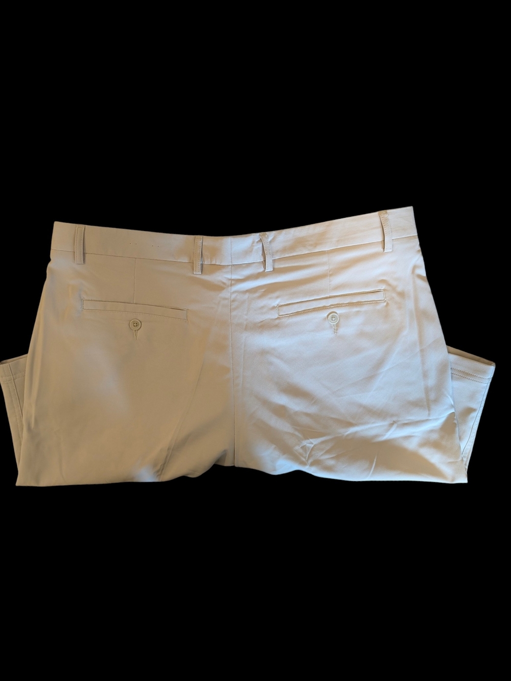 Kirkland Signature White Flat-Front Chino Shorts - Picture 2 of 3